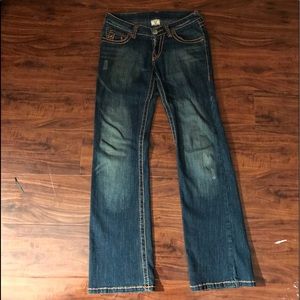 TRUE RELIGION (PINK RARE STITCH) JEANS. $82 OBO 🤭